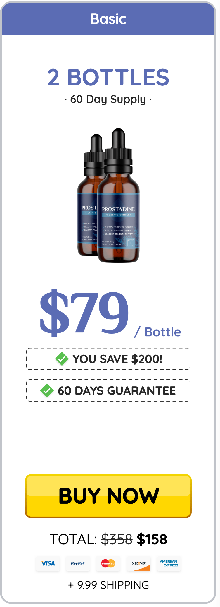 Prostadine 60 day supply